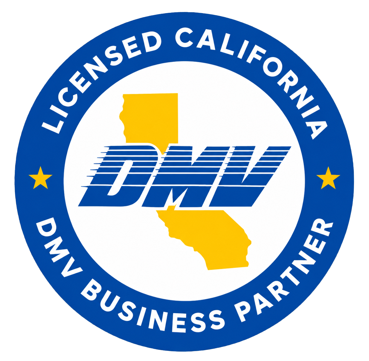 Licensed California DMV Business Partner seal
